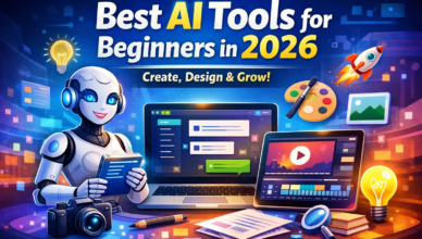 Best AI tools for beginners in 2026 for blogging, design, and marketing