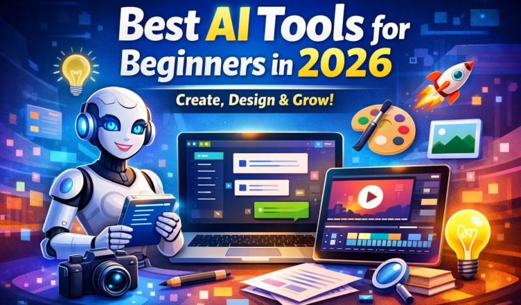 Best AI tools for beginners in 2026 for blogging, design, and marketing